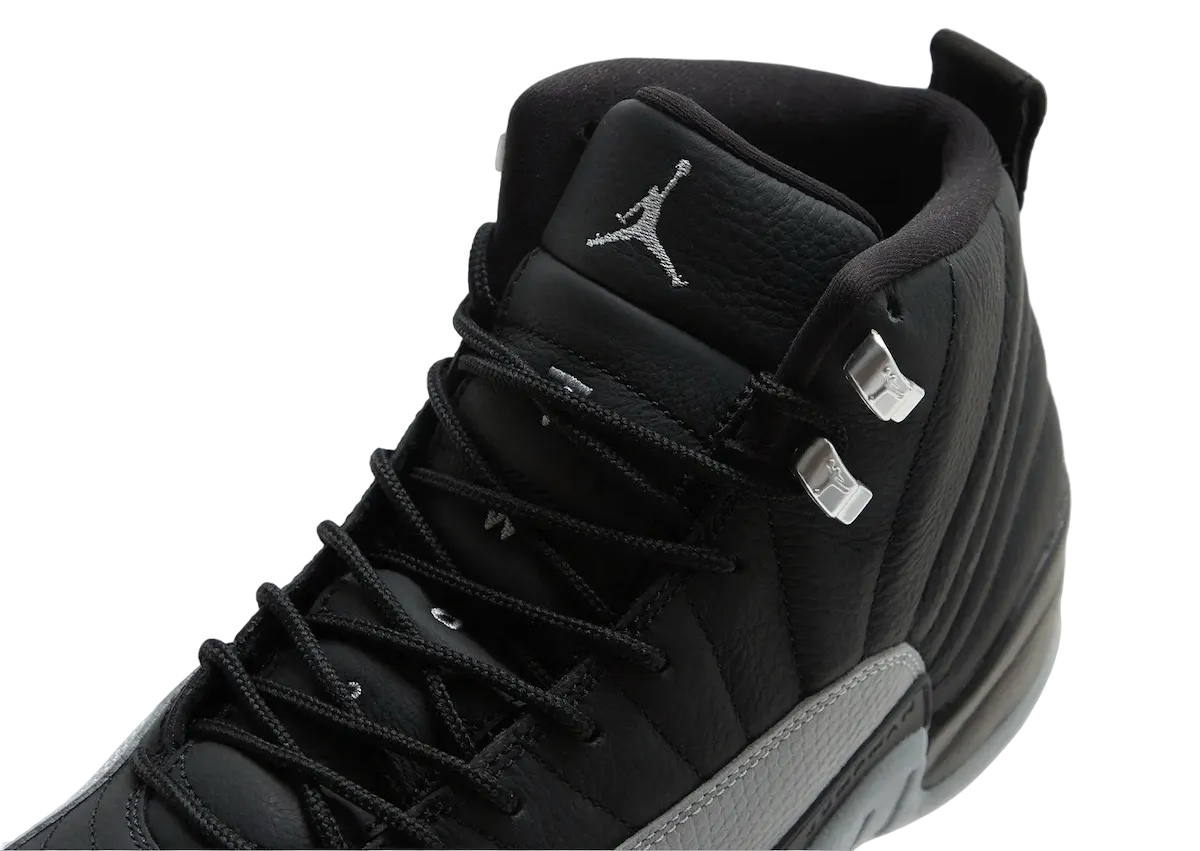 air jordan 12 black wolf grey 4