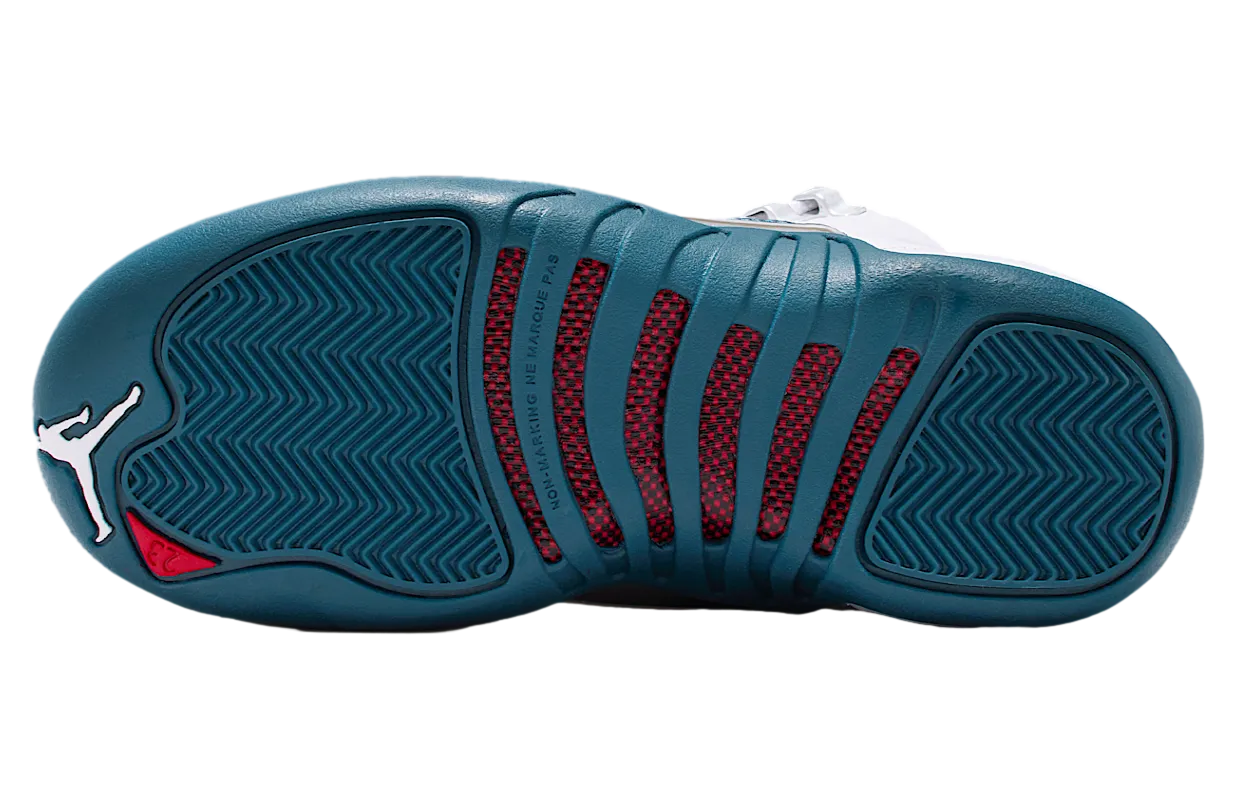 air jordan 12 gs white metallic silver 0