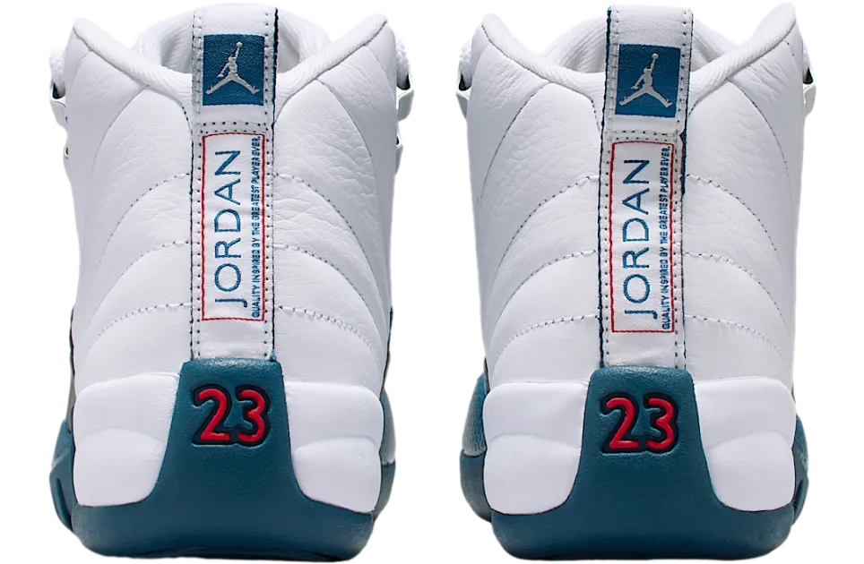 air jordan 12 gs white metallic silver 4