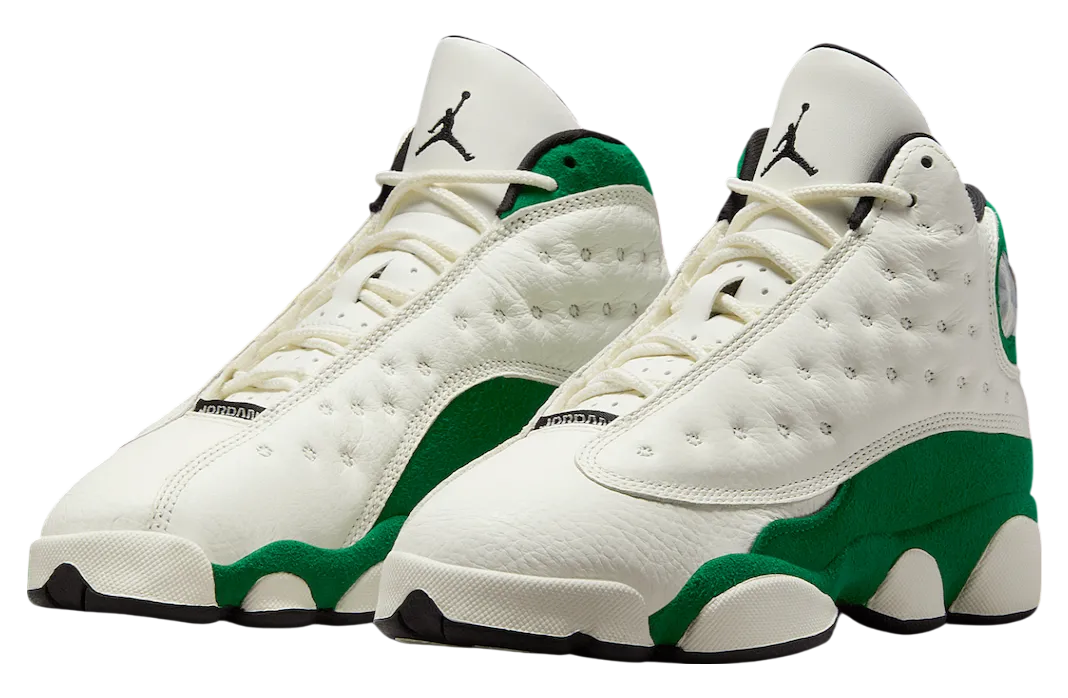 air jordan 13 gs pine green sail black 0