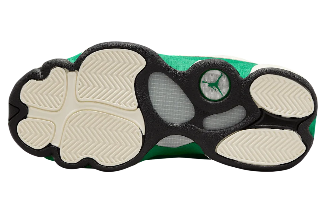 air jordan 13 gs pine green sail black 4