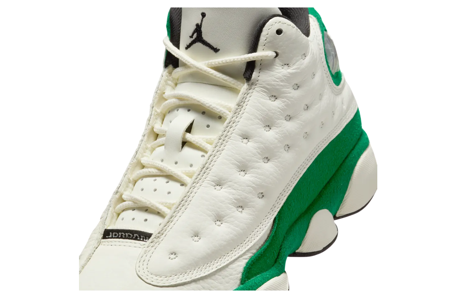air jordan 13 gs pine green sail black 5