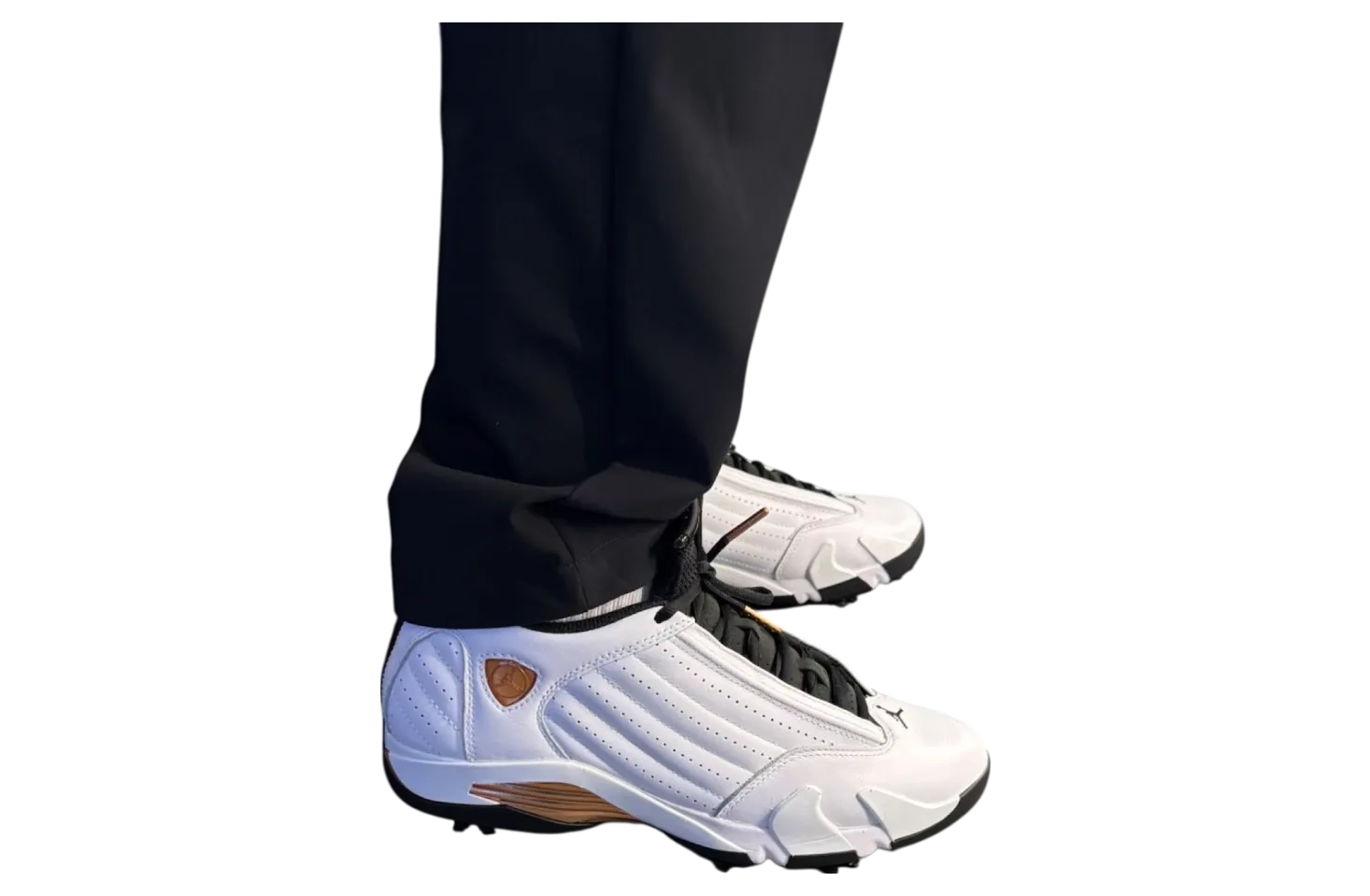air jordan 14 golf us open white metallic copper
