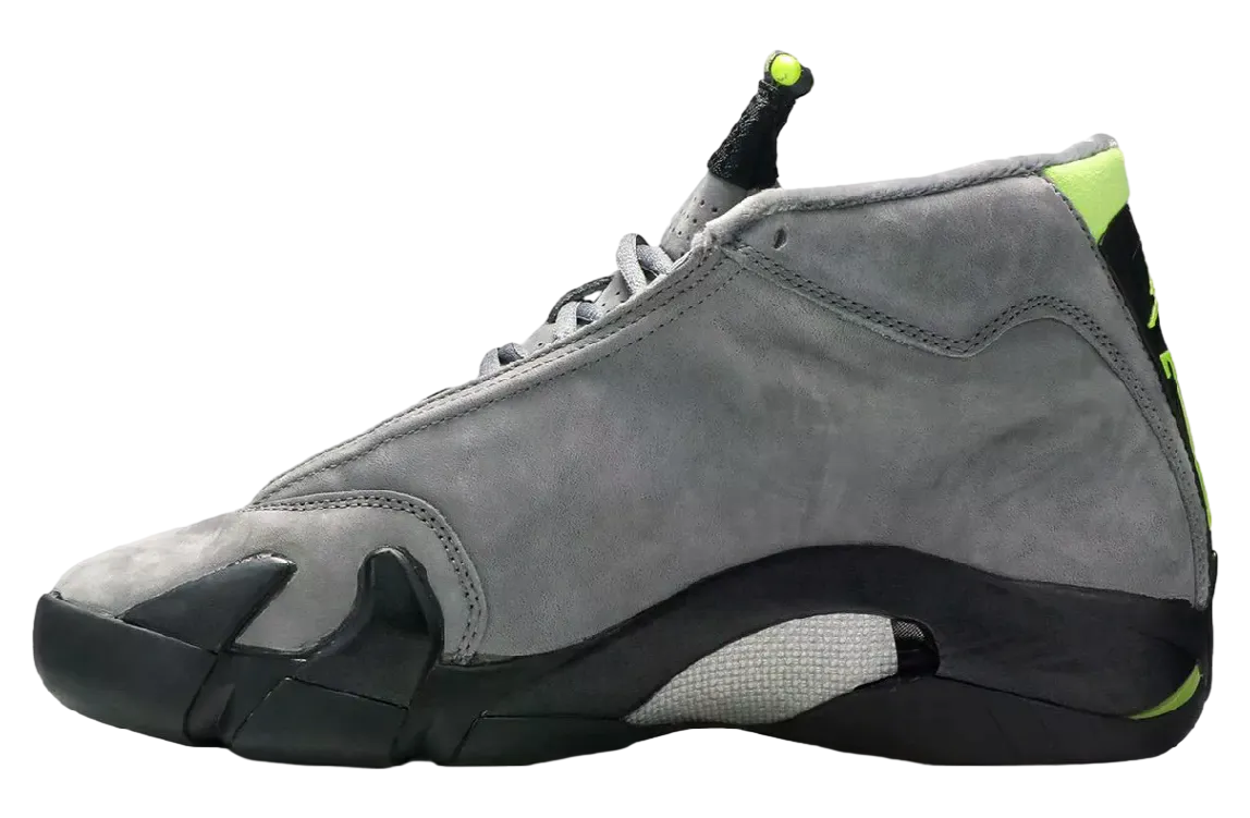 air jordan 14 light graphite chartreuse 1