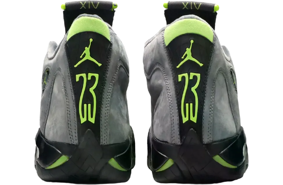 air jordan 14 light graphite chartreuse 2