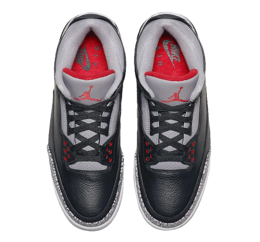 air jordan 3 black cement 2024 2