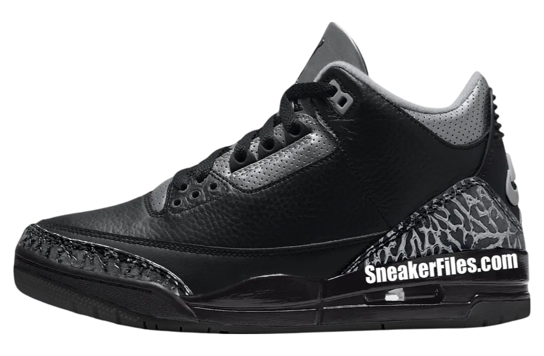 air jordan 3 el grito black metallic silver