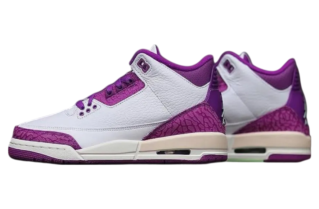 air jordan 3 gs vivid purple vapor green 2