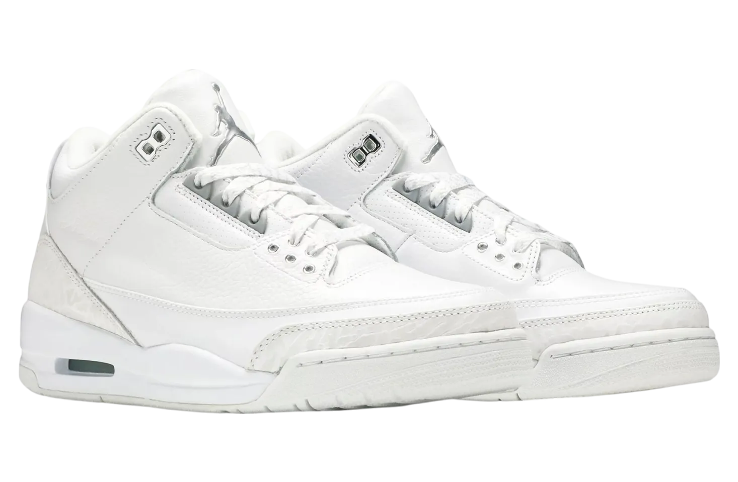 air jordan 3 pure money white metallic silver 0