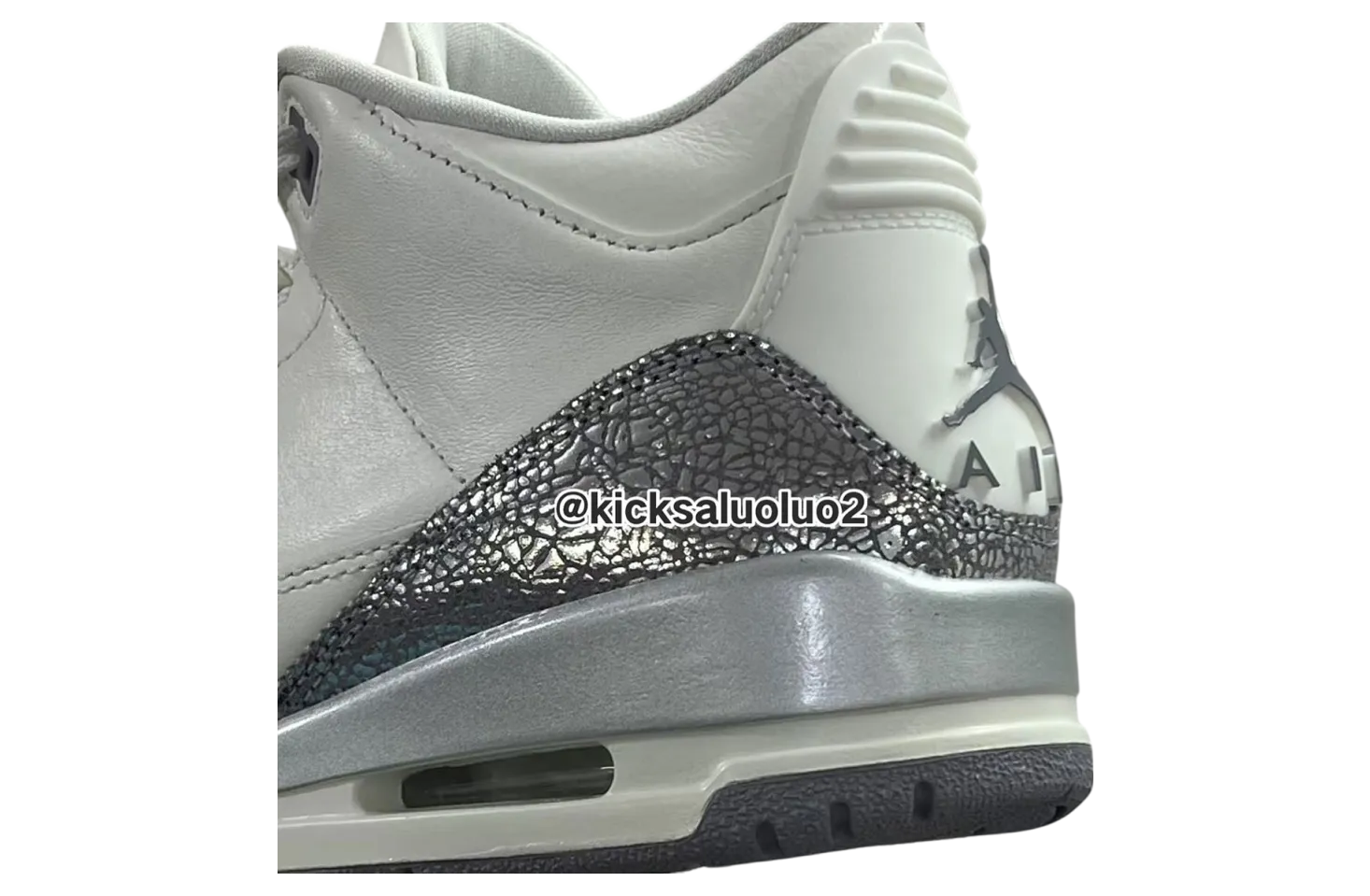 air jordan 3 sail cement grey 1
