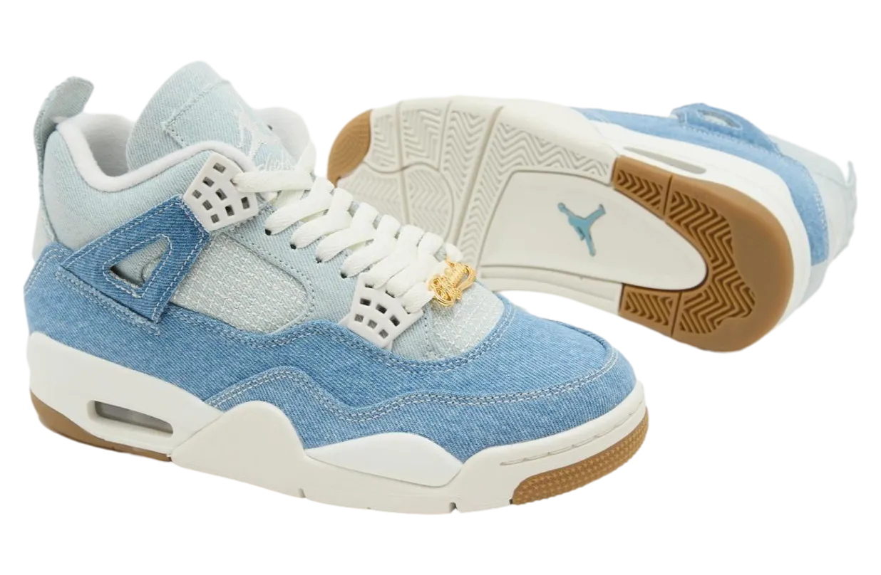 air jordan 4 denim worn blue 0