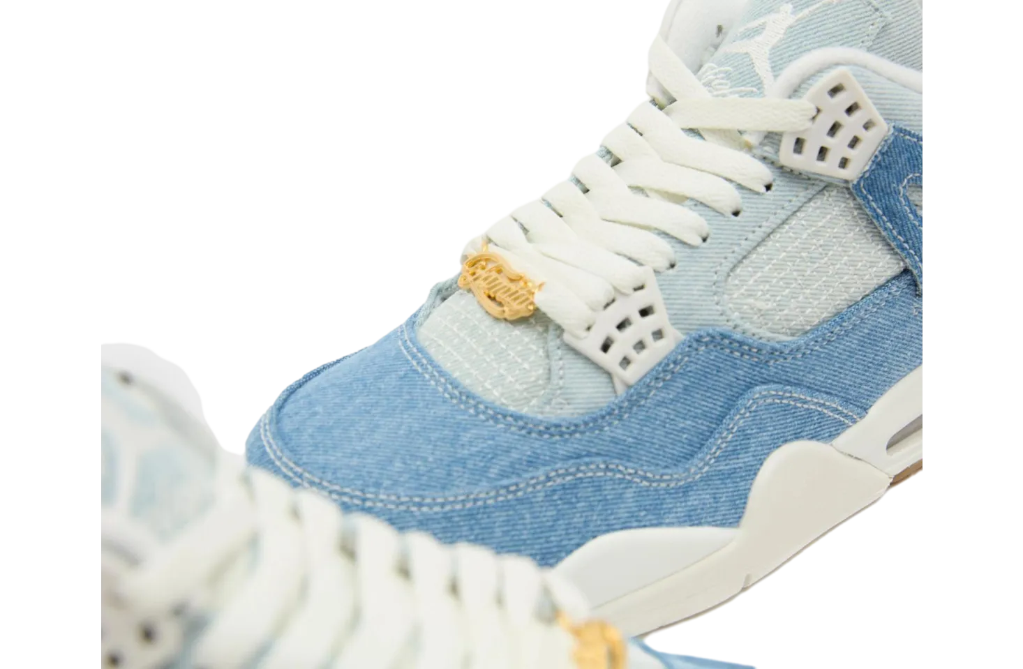 air jordan 4 denim worn blue 2