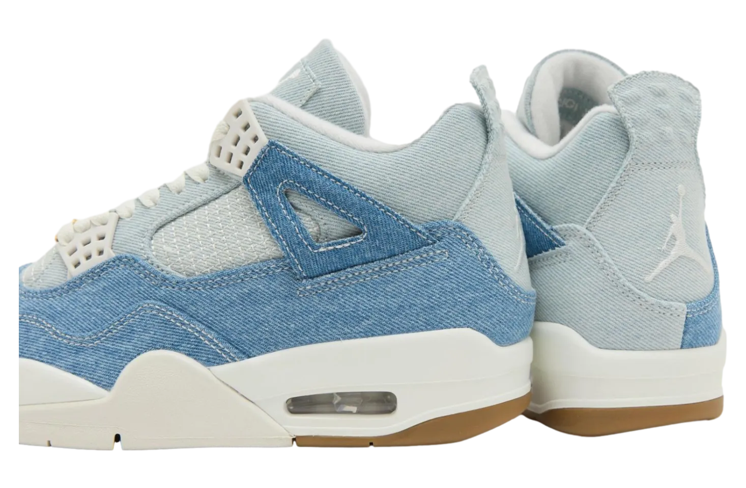 air jordan 4 denim worn blue 3