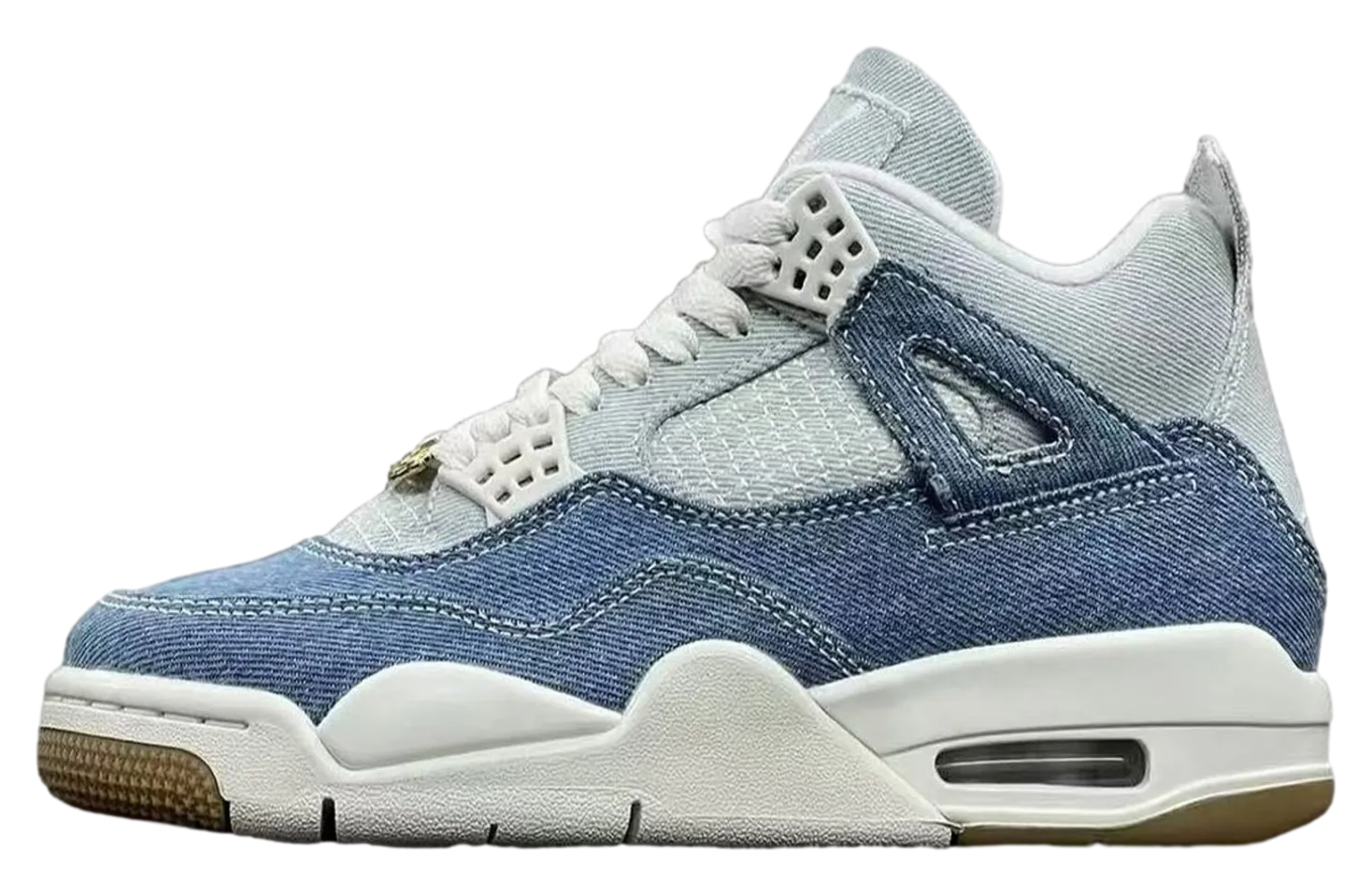 air jordan 4 denim worn blue 5