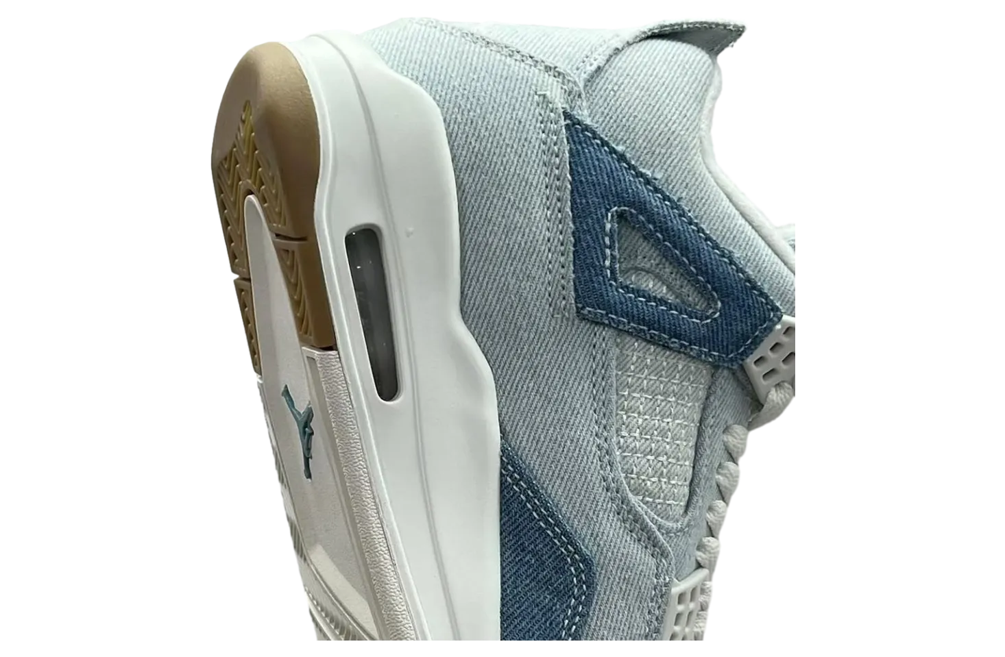 air jordan 4 denim worn blue 7
