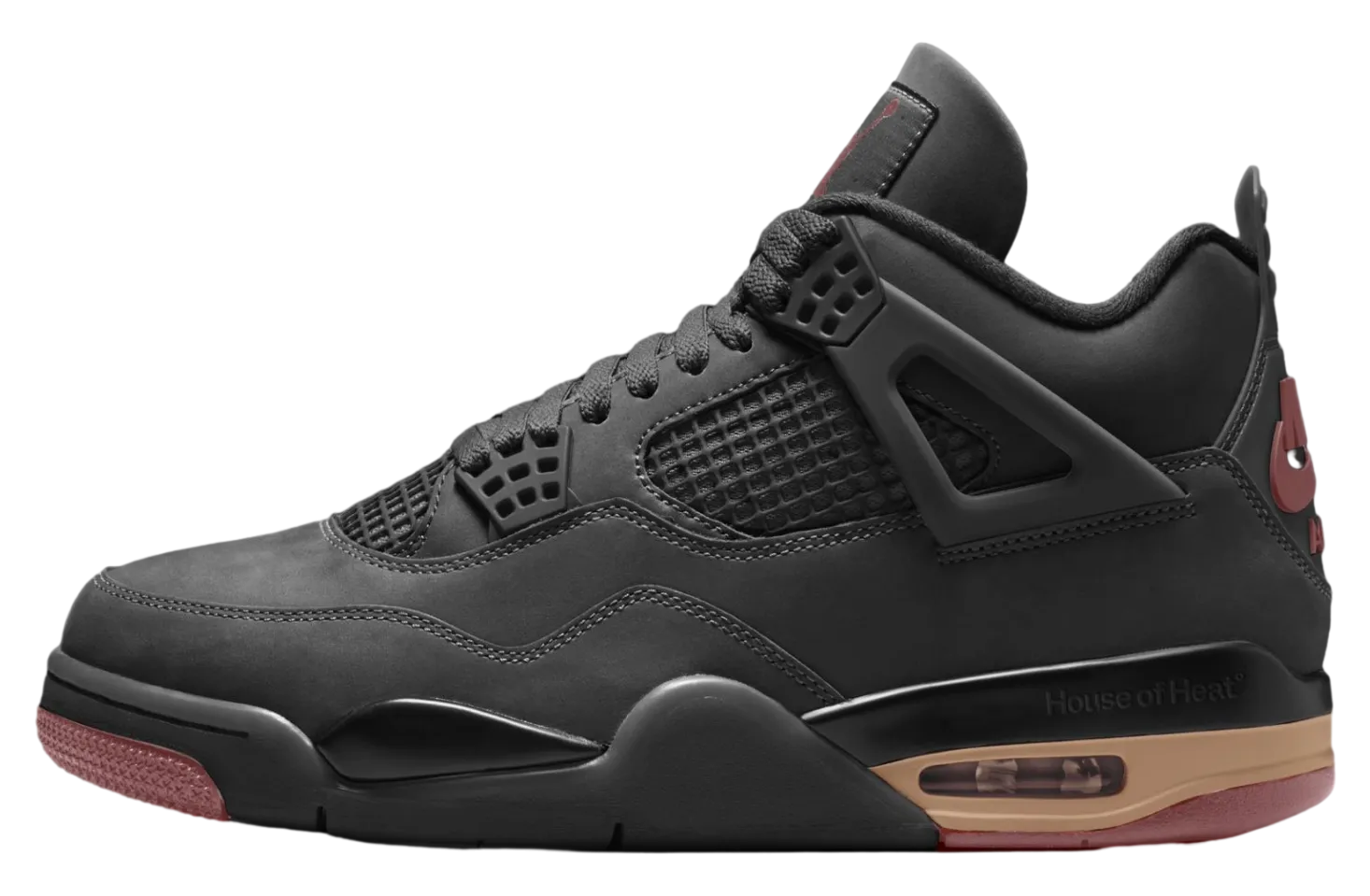 air jordan 4 london black red bark 1
