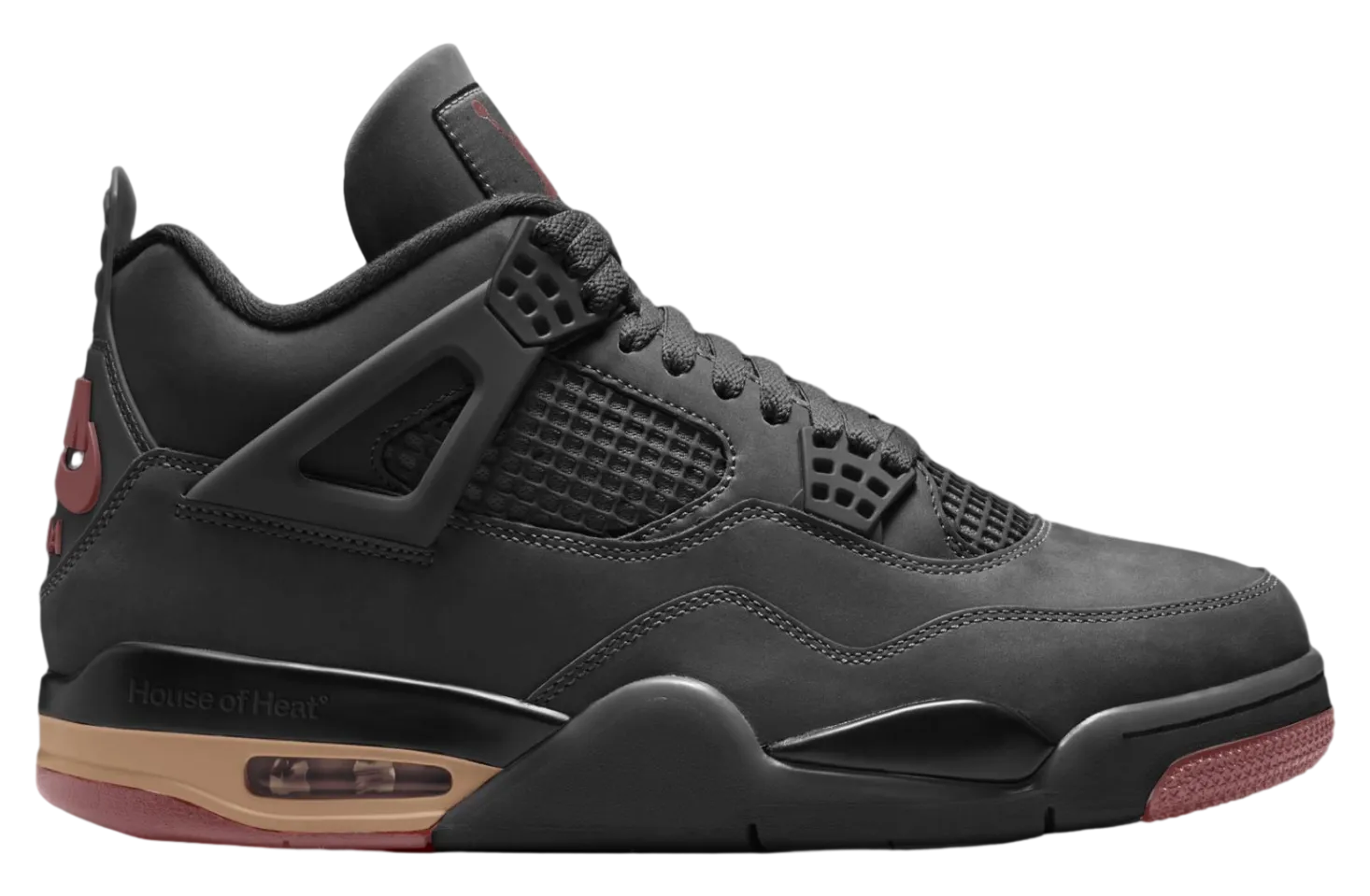 air jordan 4 london black red bark 2