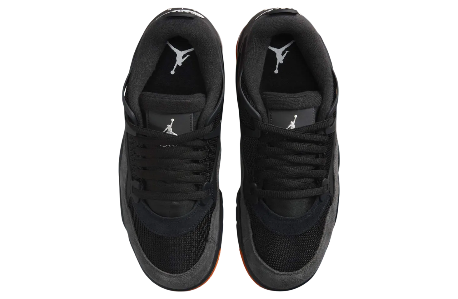 air jordan 4 rm black orange 1