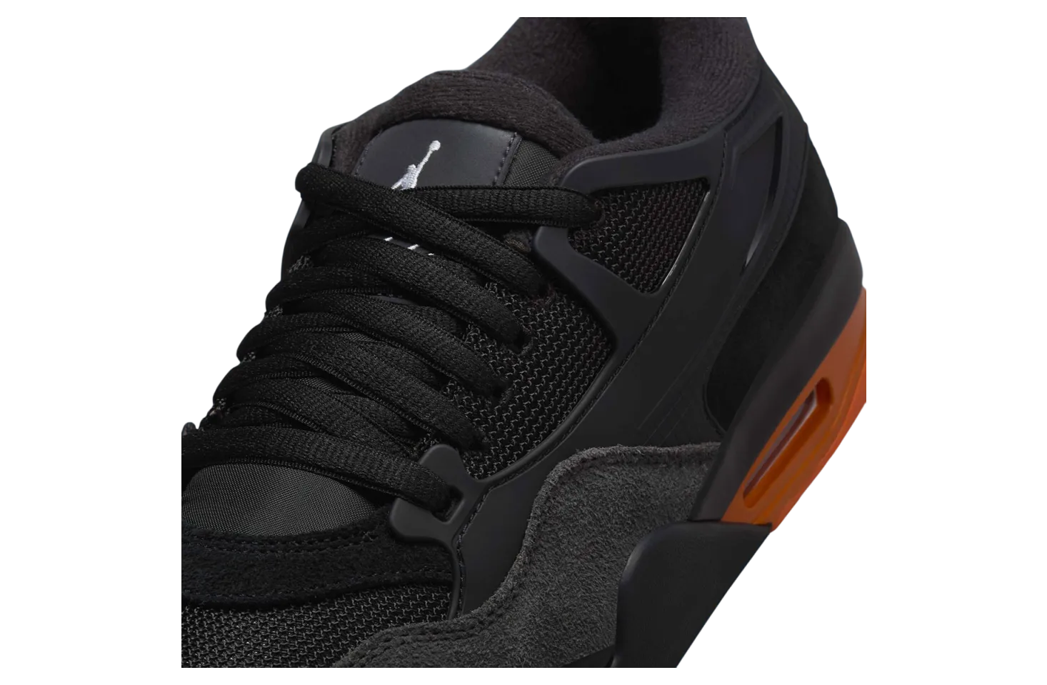 air jordan 4 rm black orange 4