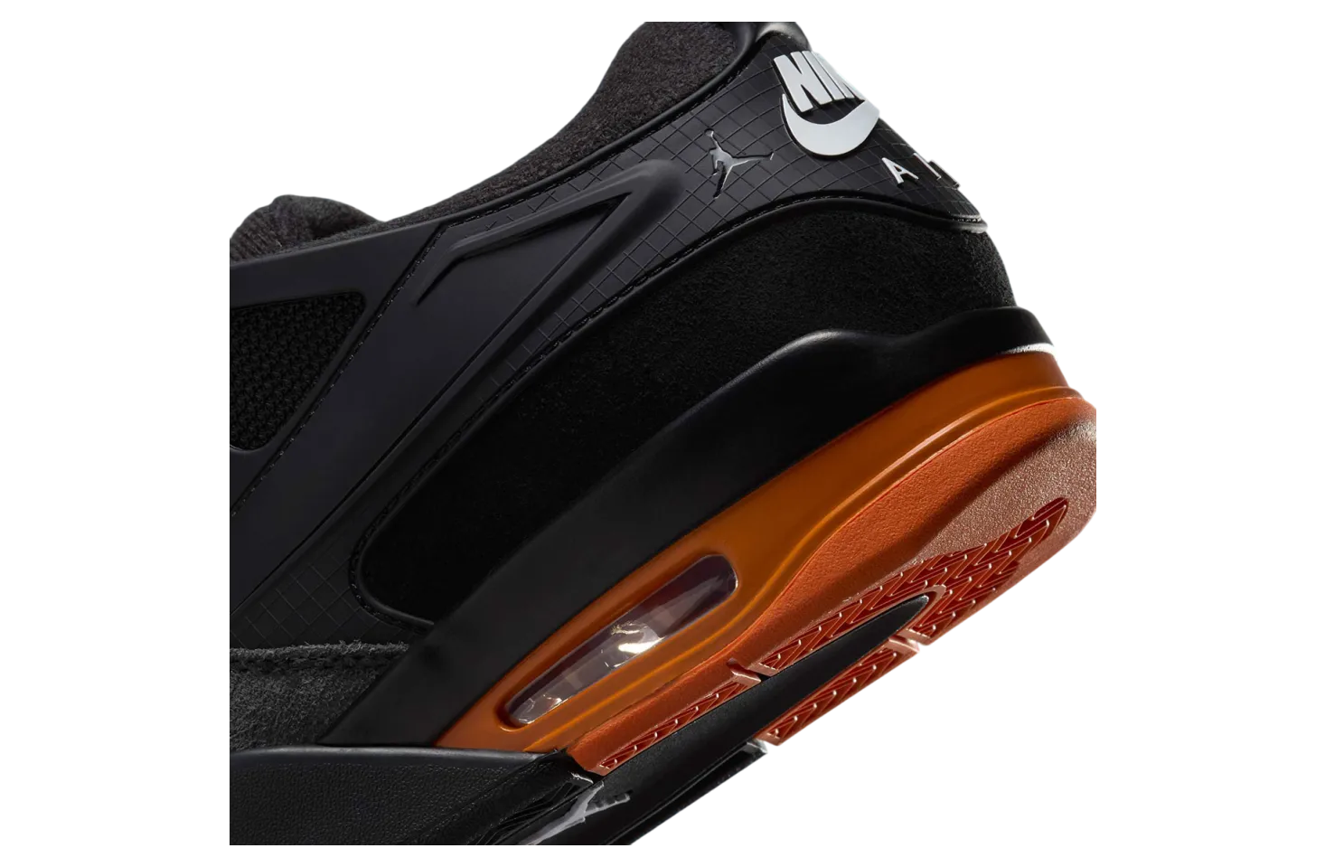 air jordan 4 rm black orange 5