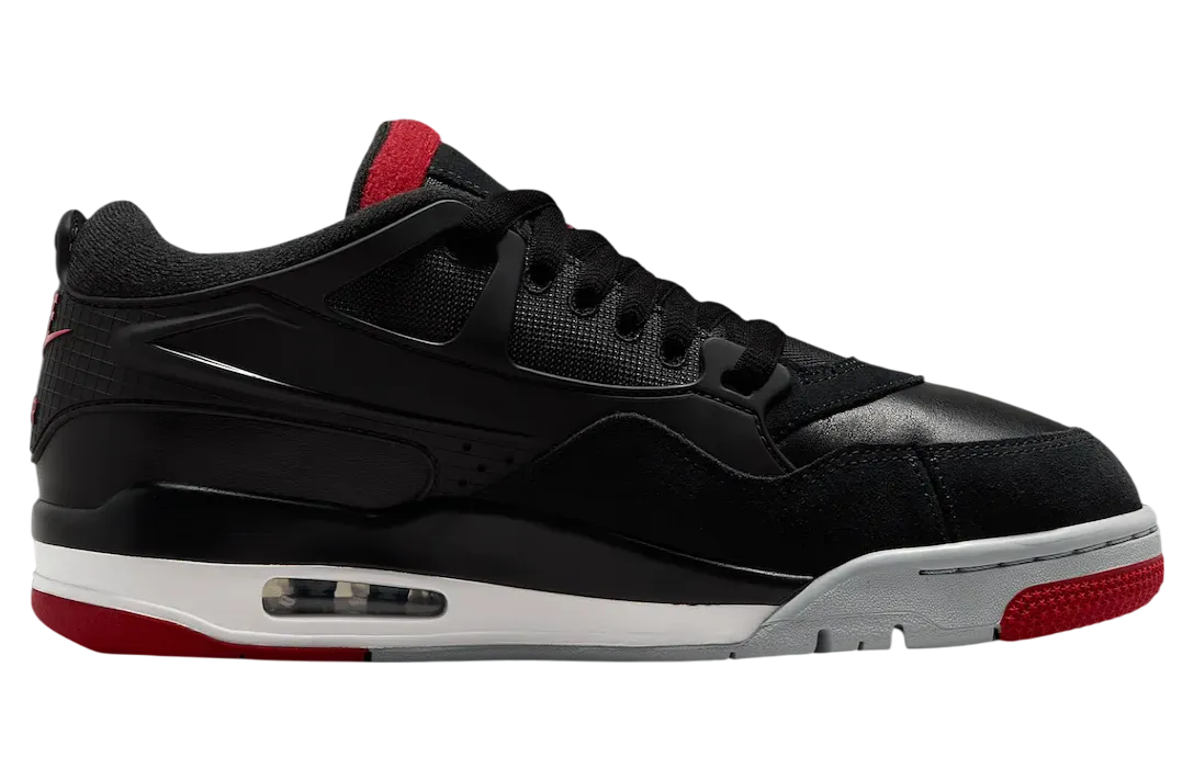 air jordan 4 rm black red white 1
