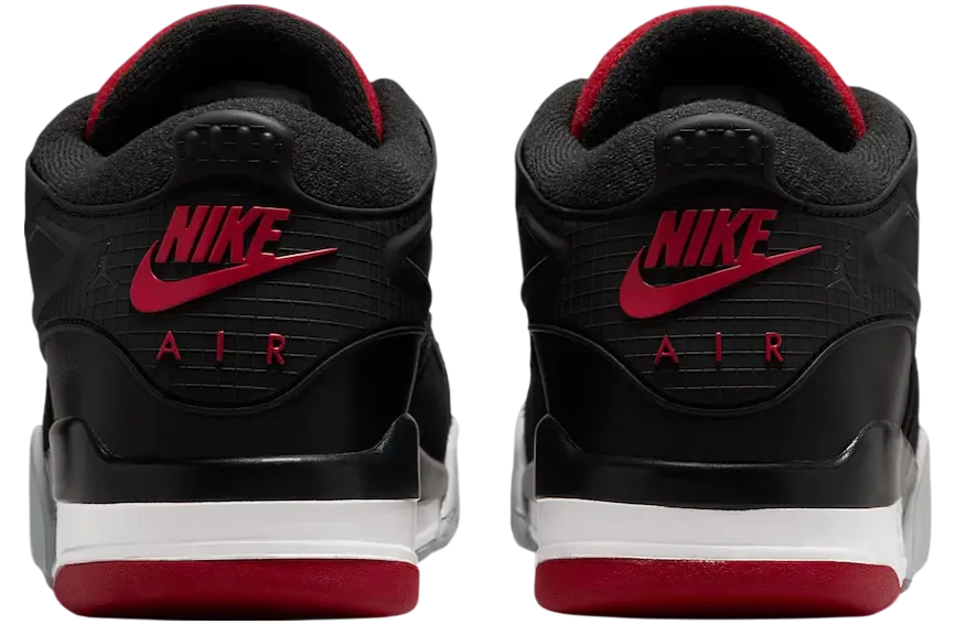 air jordan 4 rm black red white 3