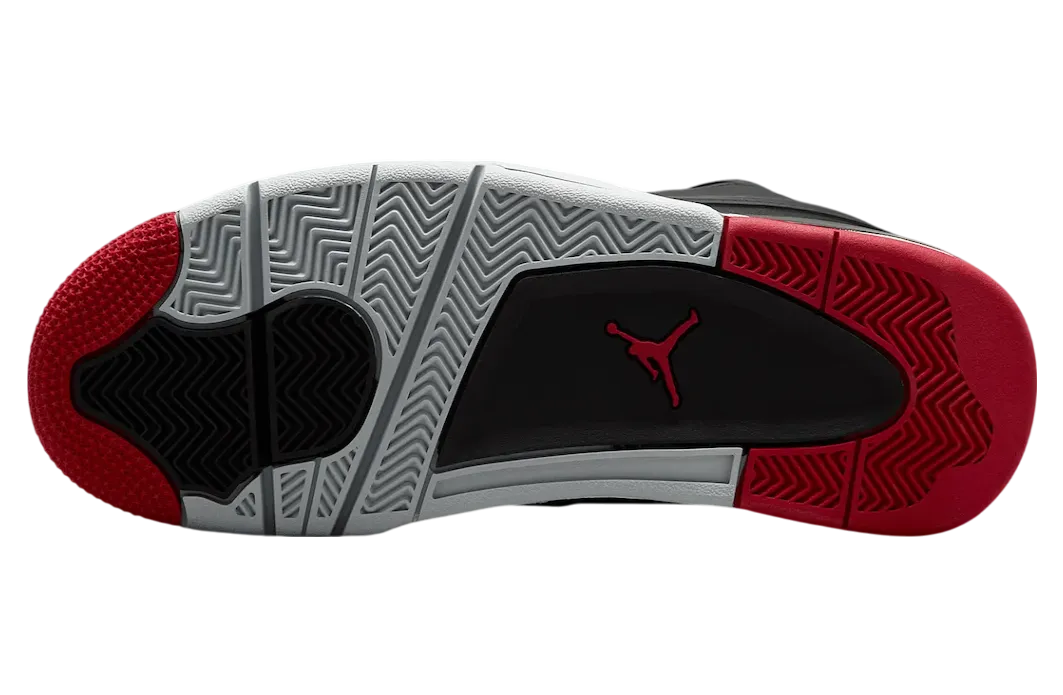 air jordan 4 rm black red white 4