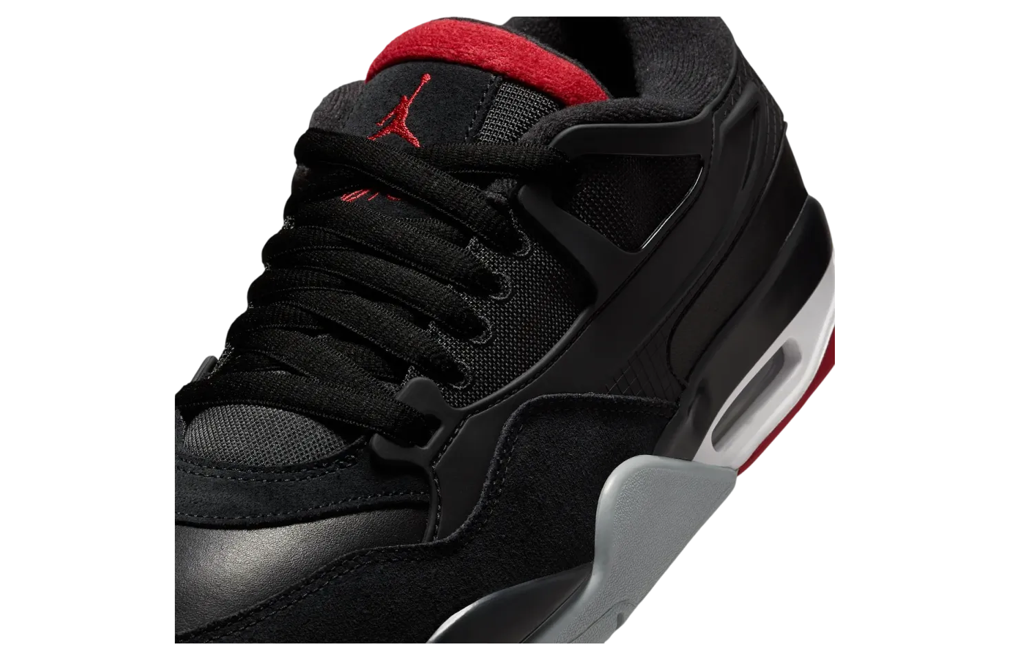 air jordan 4 rm black red white 5