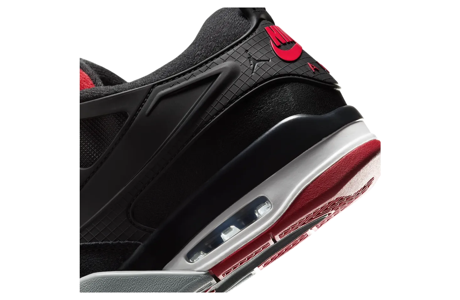 air jordan 4 rm black red white 6