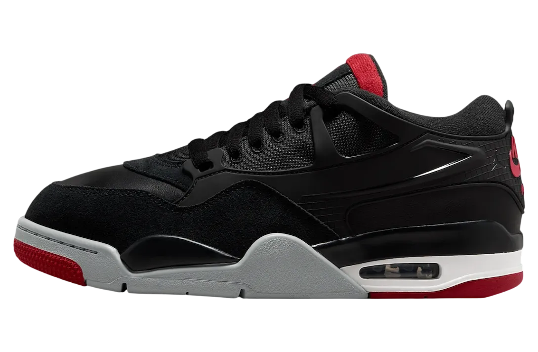 air jordan 4 rm black red white