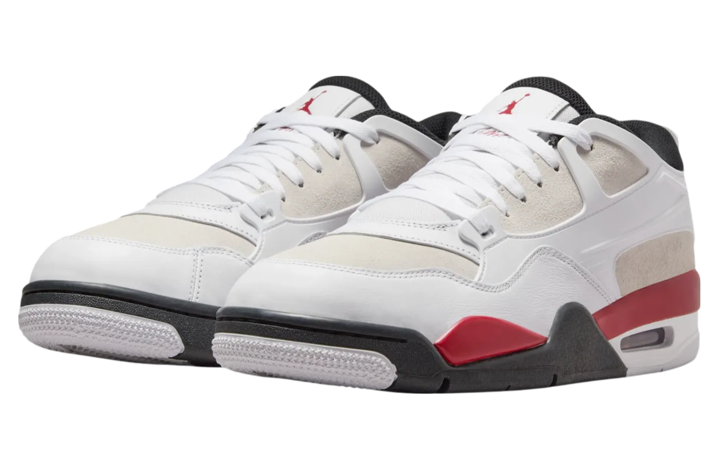 air jordan 4 rm white gym red 0