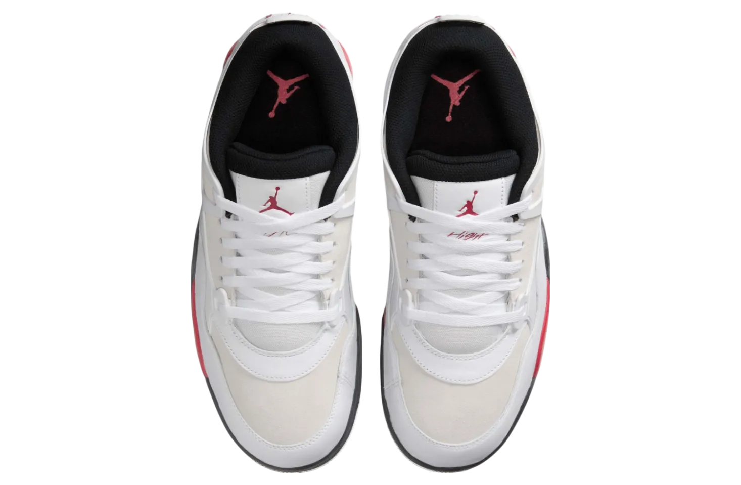 air jordan 4 rm white gym red 2