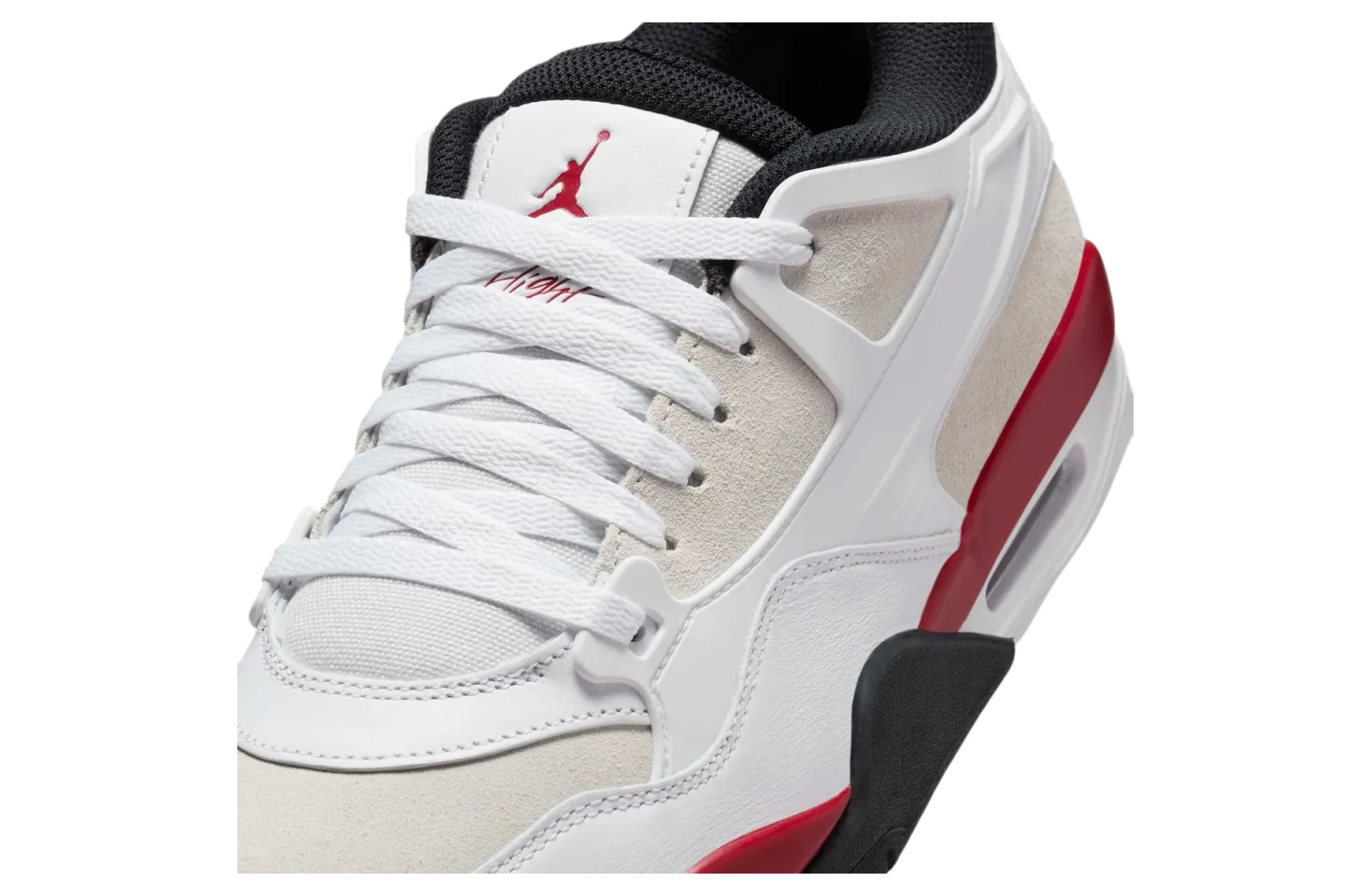 air jordan 4 rm white gym red 6