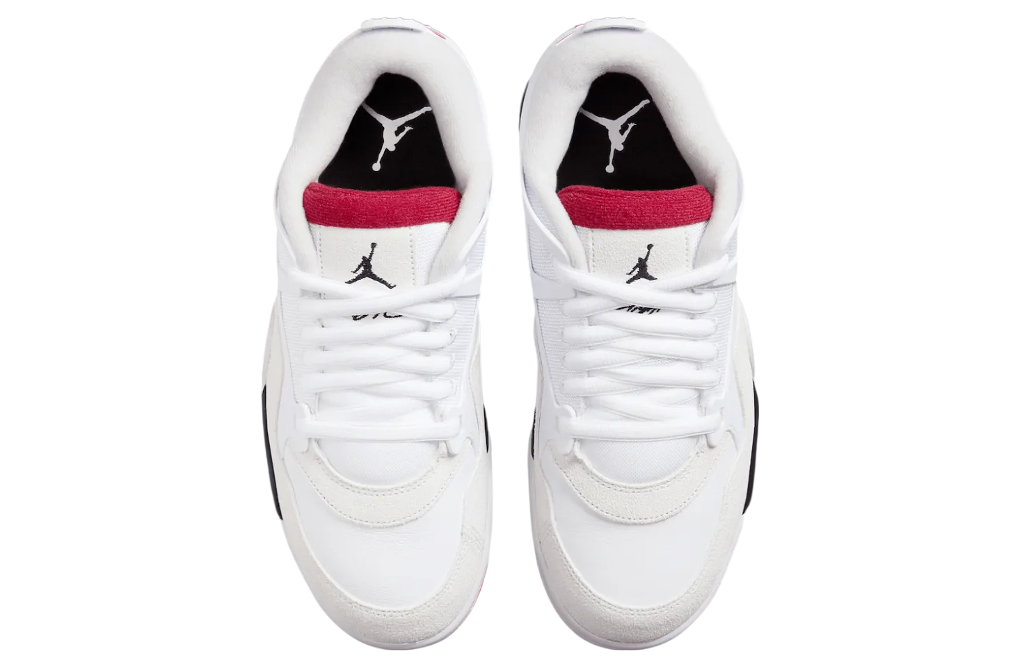 air jordan 4 rm white varsity red 3