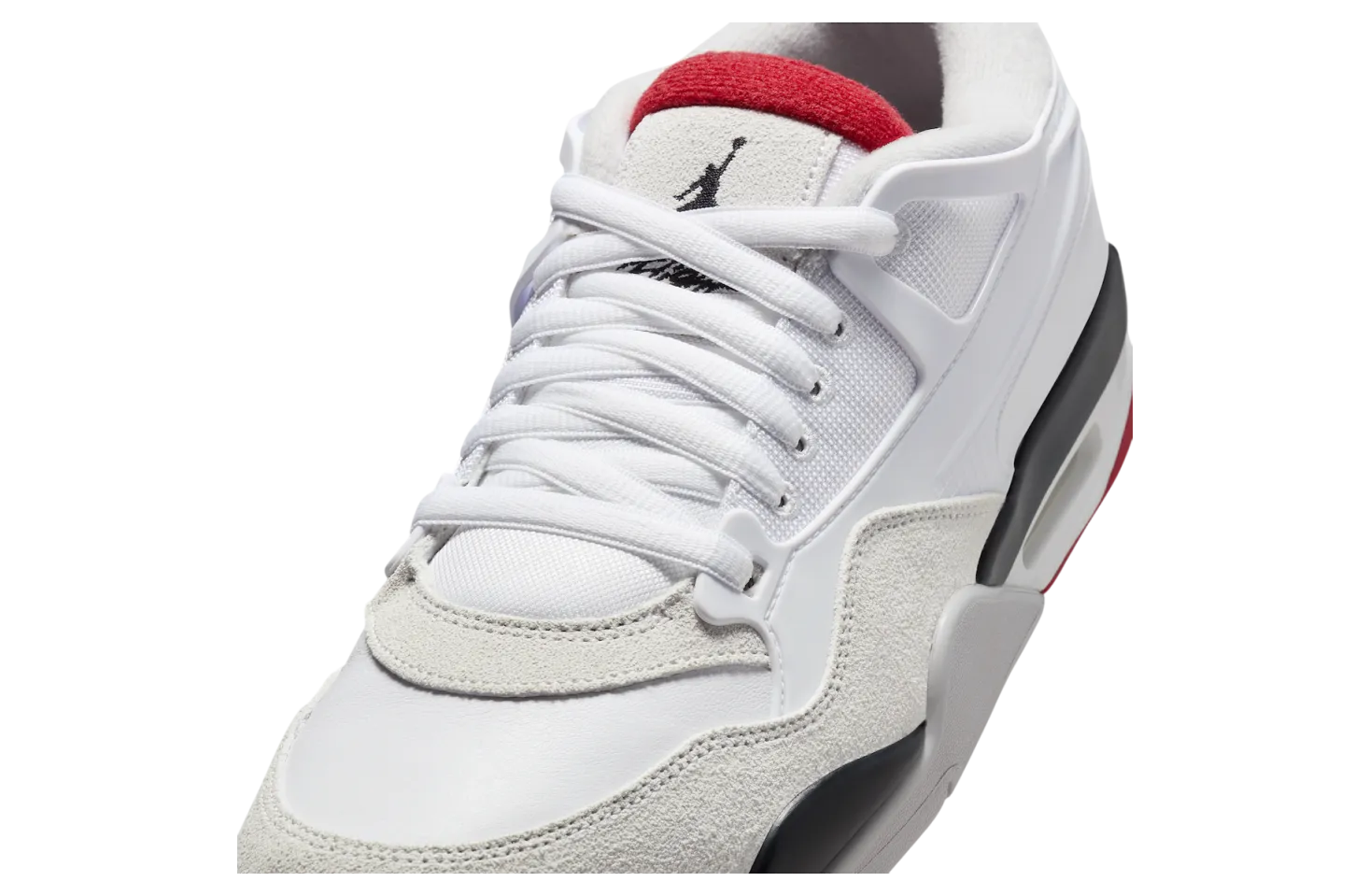 air jordan 4 rm white varsity red 5