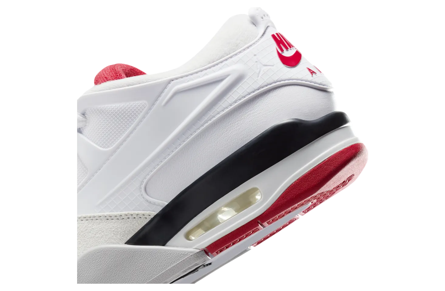 air jordan 4 rm white varsity red 6