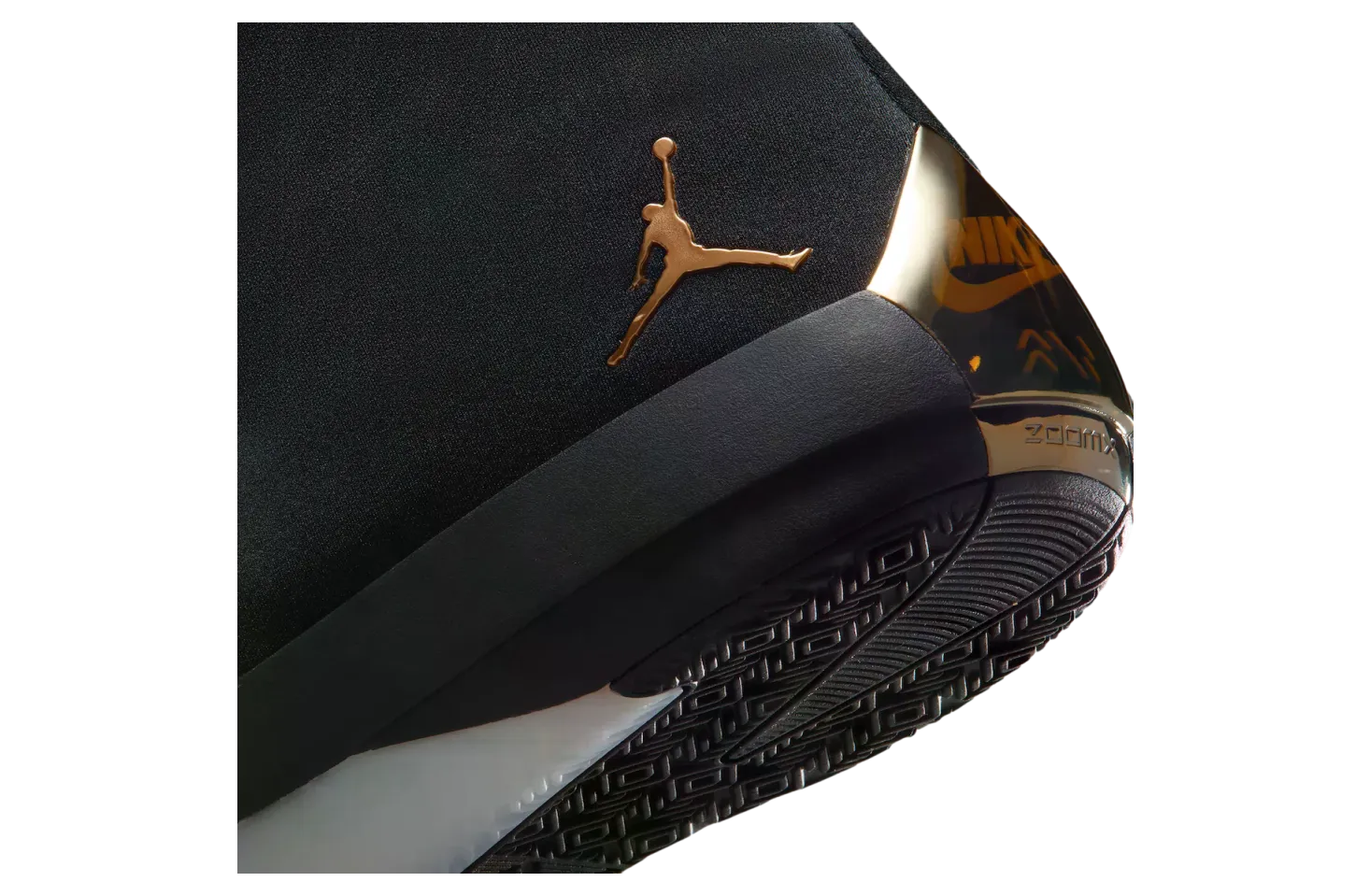 air jordan 4028 black metallic gold 6