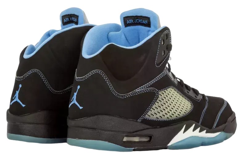 air jordan 5 black university blue 1
