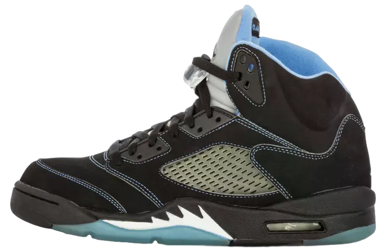air jordan 5 black university blue