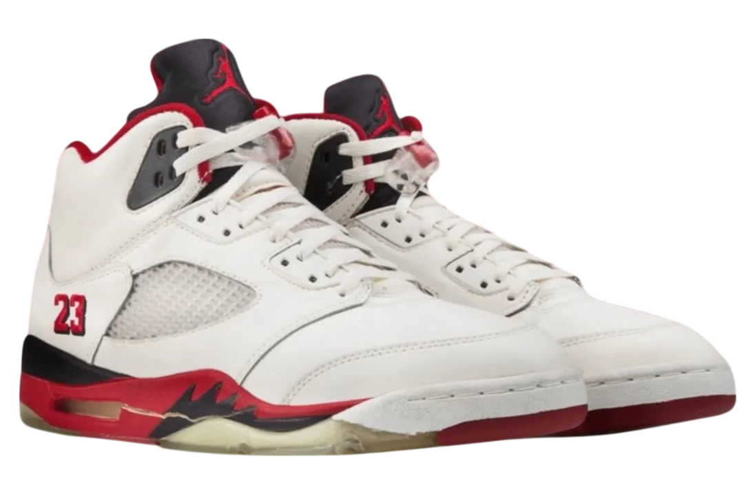air jordan 5 fire red black tongue white fire red 0