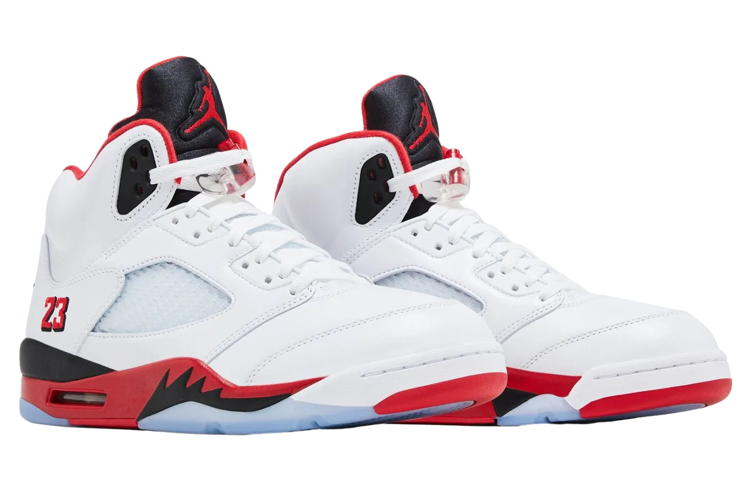 air jordan 5 fire red black tongue white fire red 1
