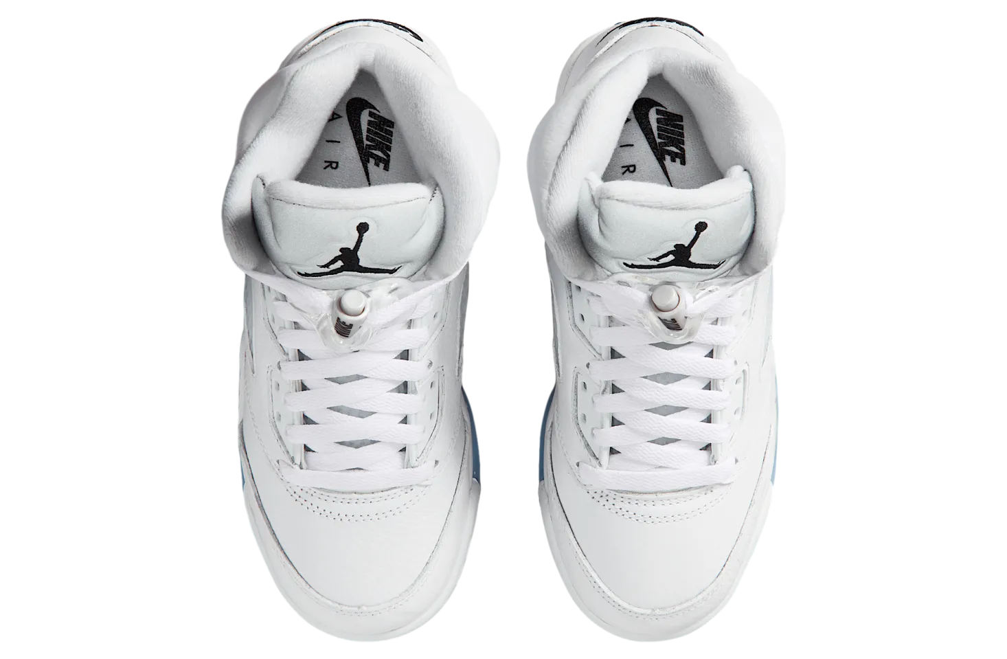 air jordan 5 gs white metallic silver 2