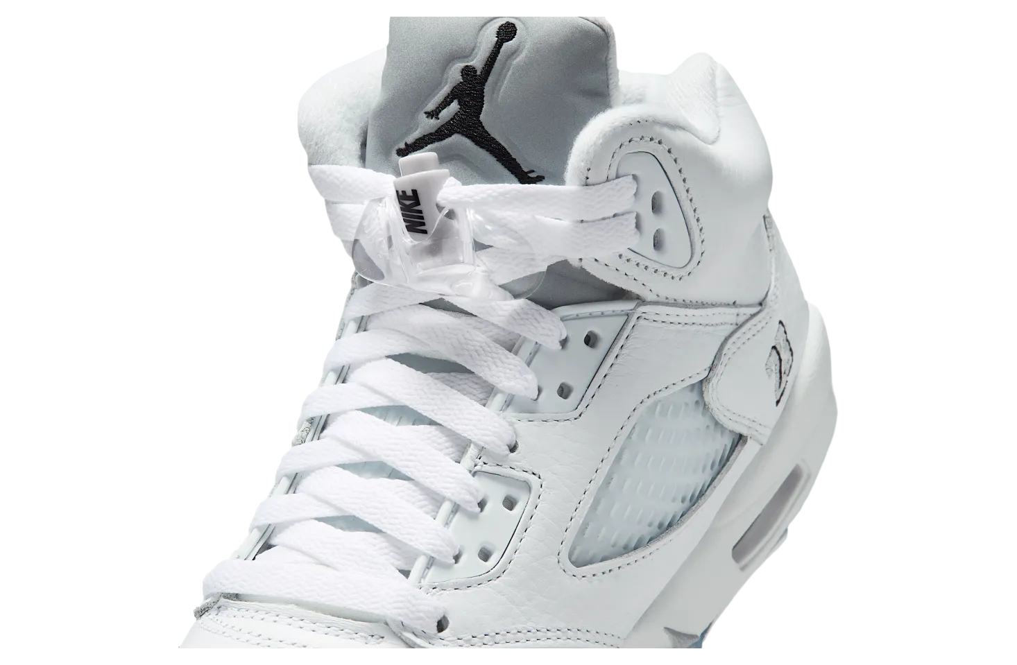 air jordan 5 gs white metallic silver 5