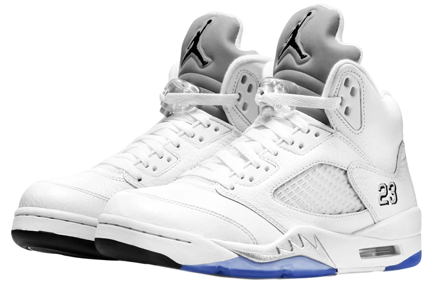 air jordan 5 white black metallic silver 1