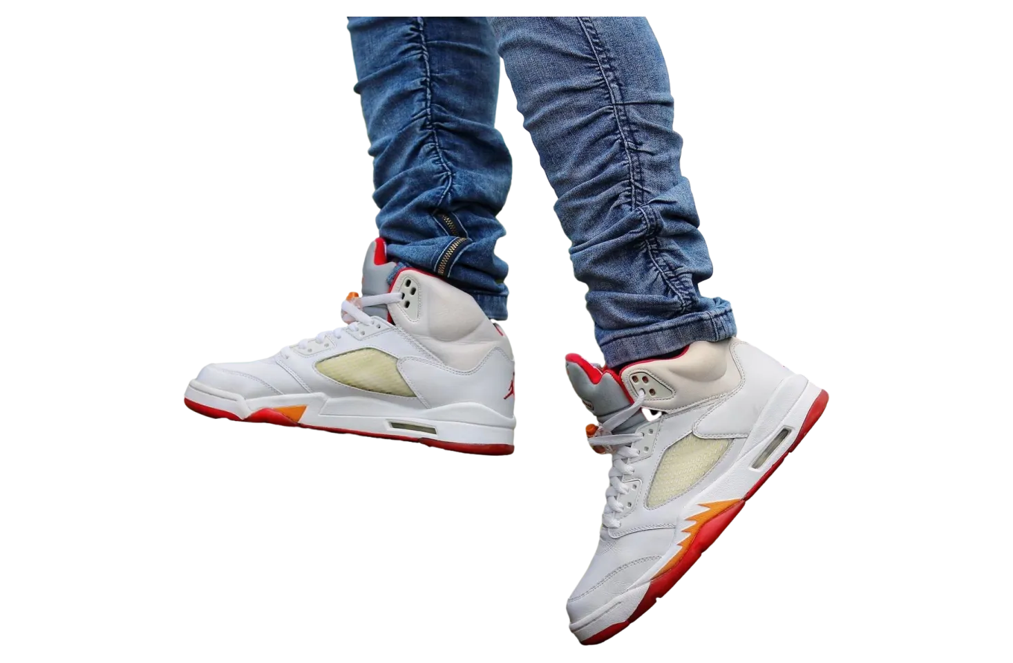 air jordan 5 white sunset 0