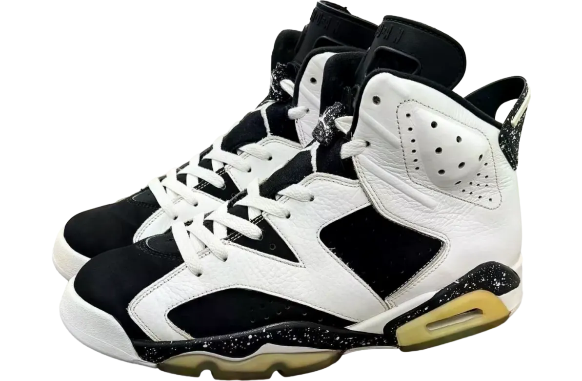 air jordan 6 oreo white black 0
