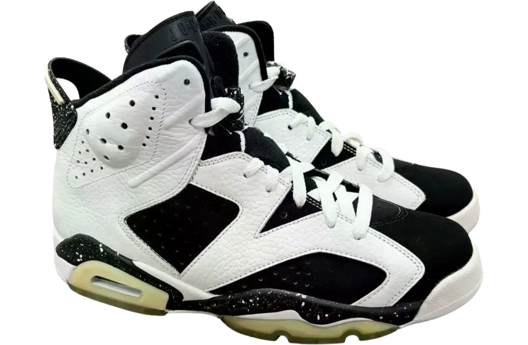 air jordan 6 oreo white black