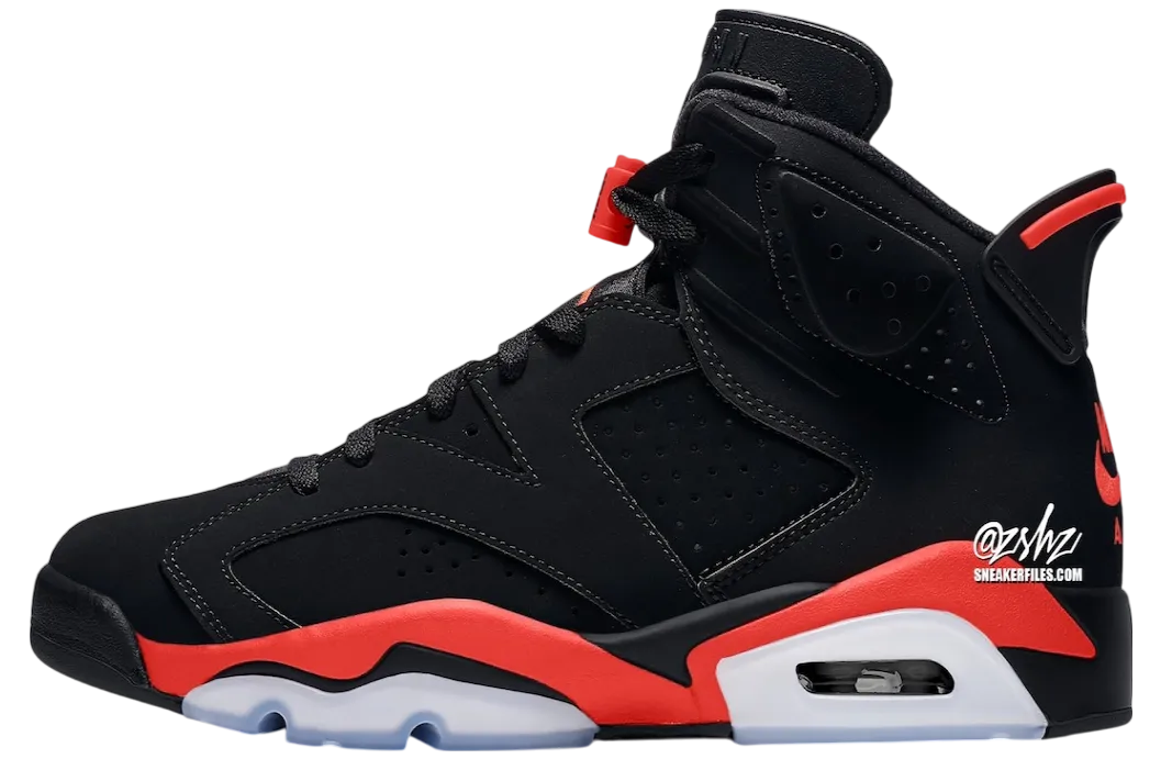 air jordan 6 reverse infrared black light crimson