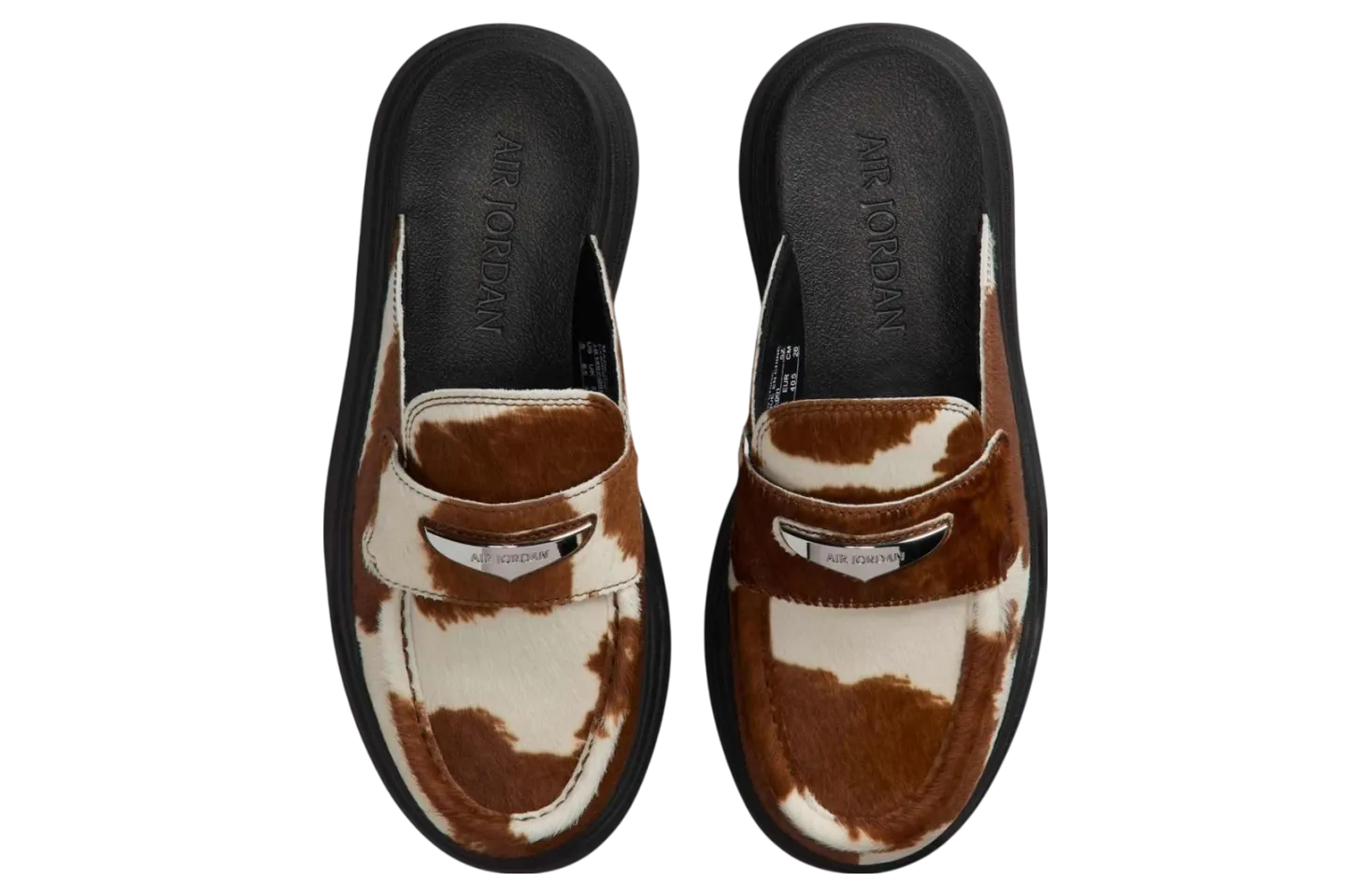 air jordan mule wmns cow print 2