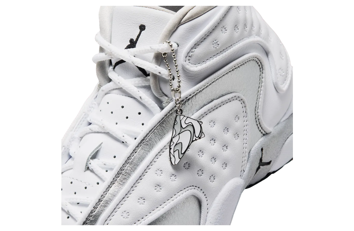 air jordan og wmns white metallic silver 7